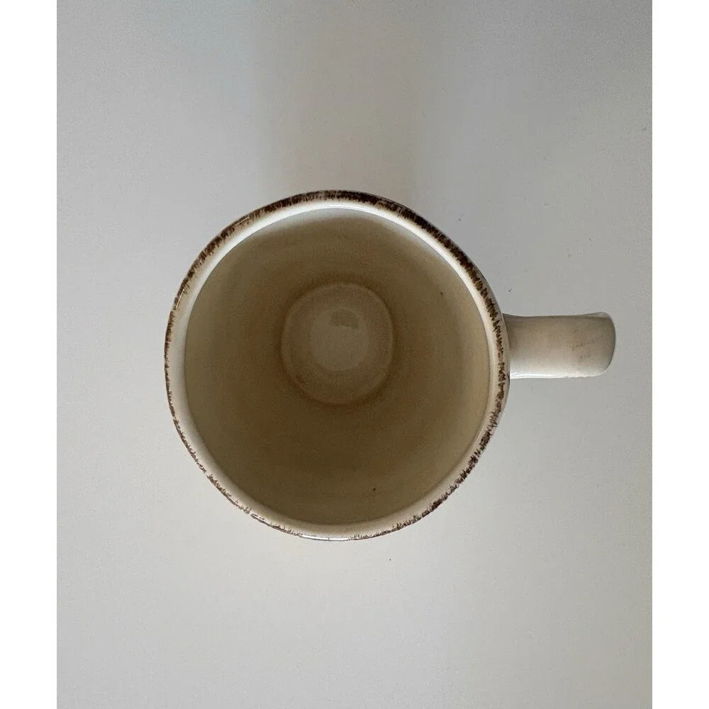 Pier 1 Imports Avalon Lemon Tree Coffee Mug Handcrafted Earthware 16oz